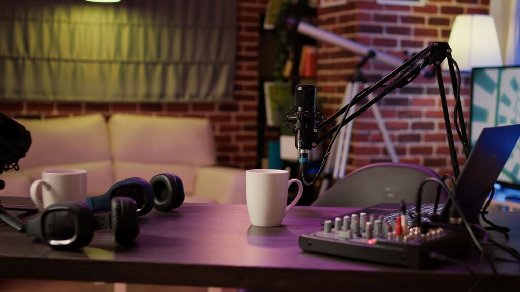 podcast setup